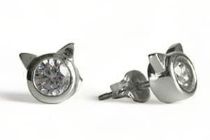 Meow Diamondピアス(Pt900)