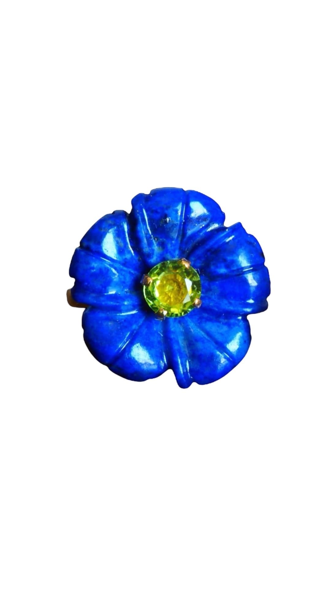 Forget-me-not Gem Flower ring(正面)