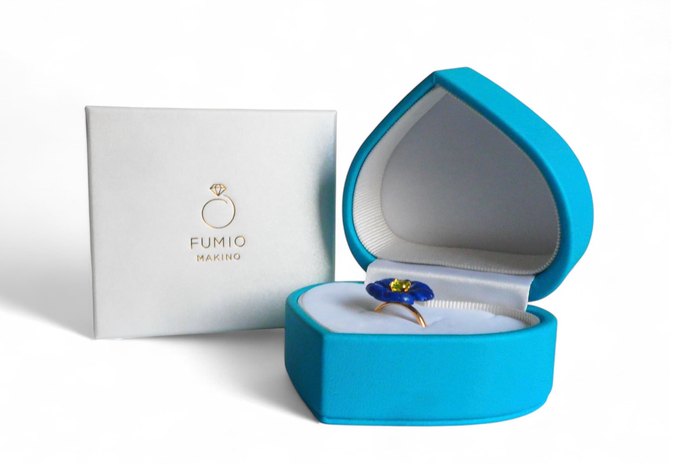 Forget-me-not Gem Flower ring（パッケージと箱）