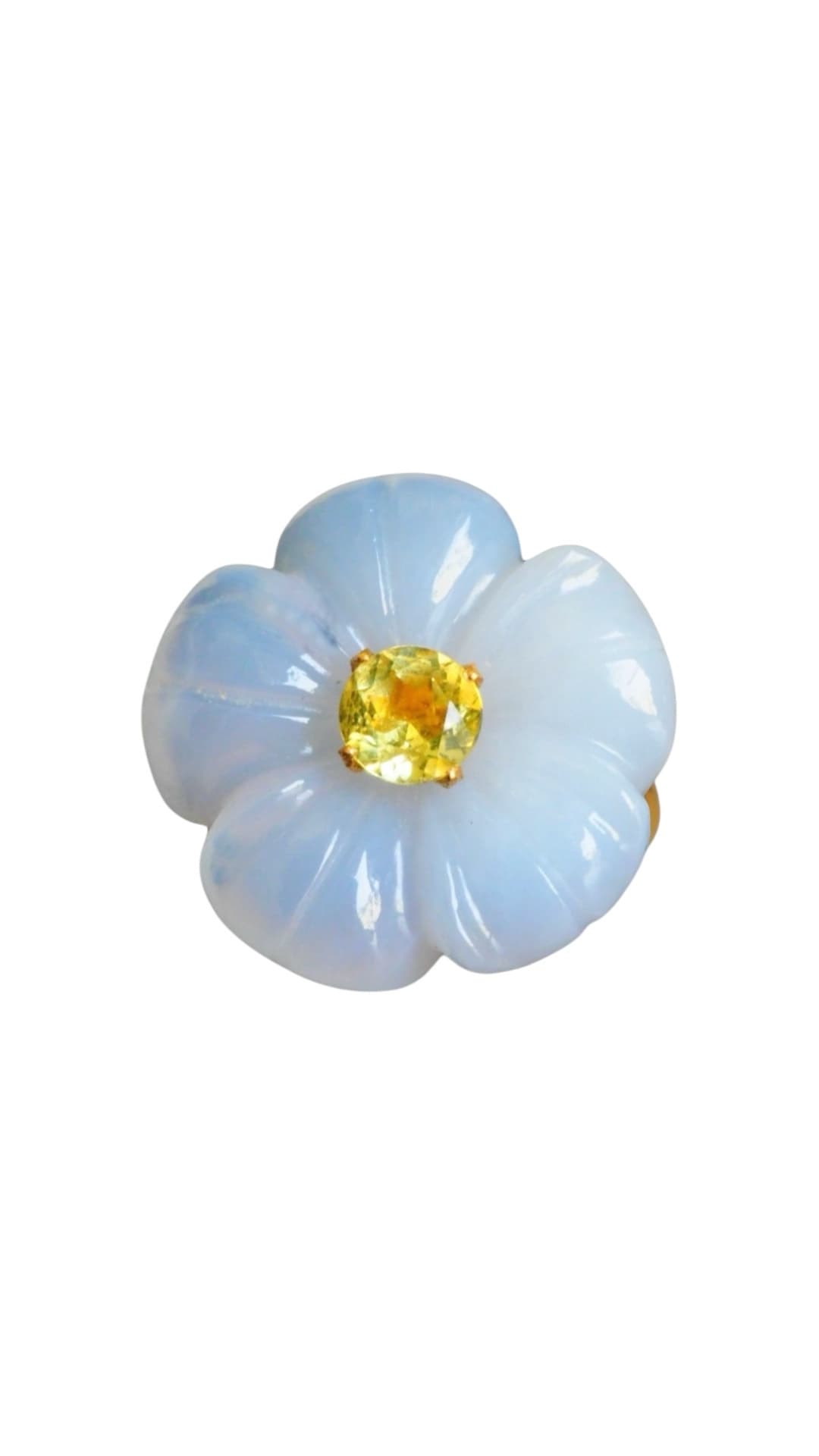 Margaret Gem Flower ring(正面)