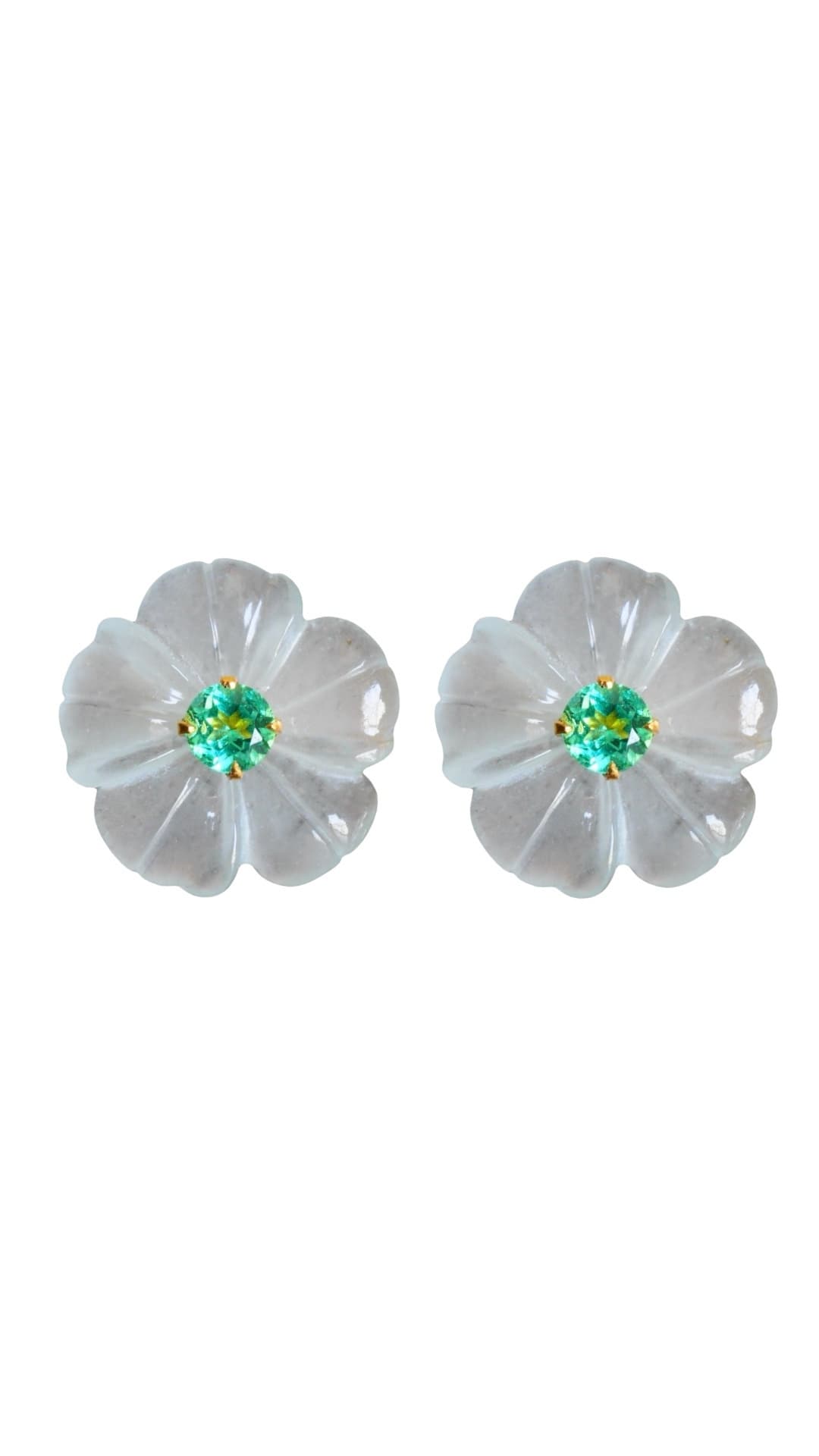 Tweedia Gem Flowerピアス(正面)