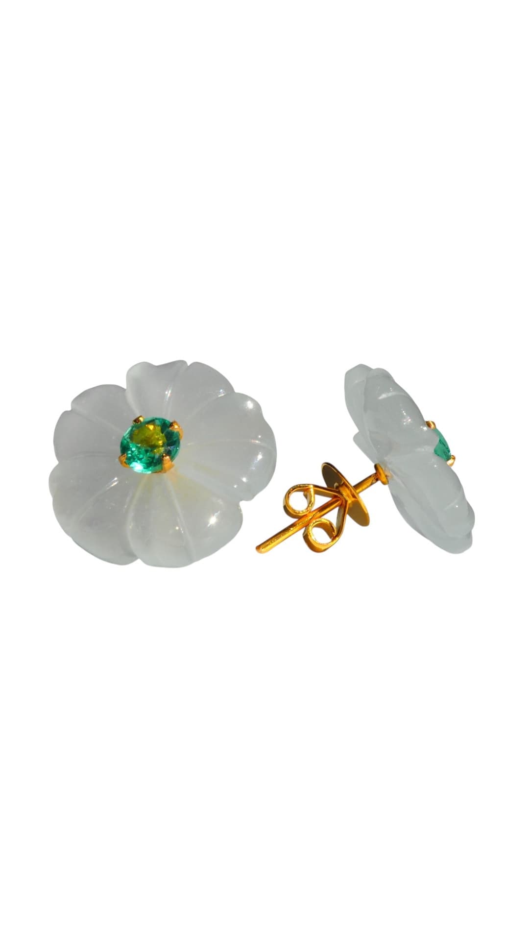 Tweedia Gem Flowerピアス(横)